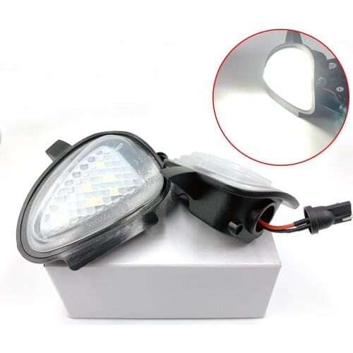 For vw Golf 6 for Golf Cabriolet for Touran 2009-2015 for Passat for Scirocco Side Mirror Puddle Lights Error Free White lights