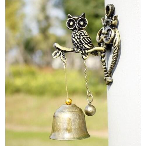 Retro Vintage Style Animal Doorbells, Metal Iron Bells, Wind Bells, Ornamental Walls, Horses, Elephant Owls Door decoration