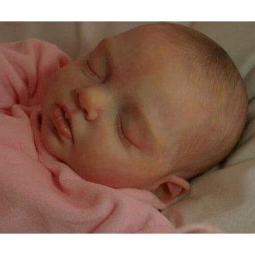 NPK 20inch Reborn Doll Kit Alexa Sleeping Lifesie Newborn Doll Unfinished Doll Parts