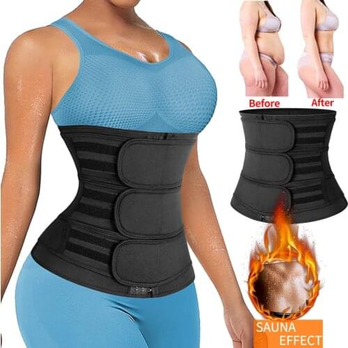 Body Shapewear Women Waist Trainer Corset Waist Cincher Trimmer Weight Loss Slimming Sweat Belt Modeling Strap Tummy Control