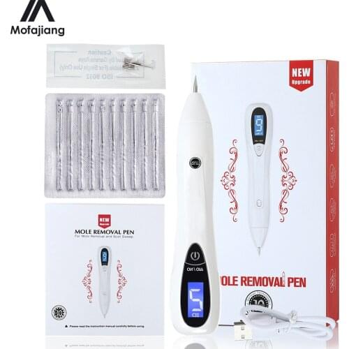 Laser Plasma Pen Freckle Remover Machine LCD Mole Removal Dark Spot Remover Skin Wart Tag Tattoo Remaval Tool Beauty Salon