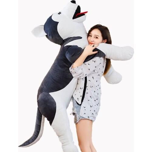 60-90cm cute plush toy dog simulation plush animal soft doll realistic husky dog puppies kids toys children girlfriend gifts