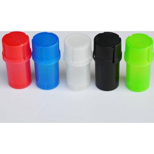 20 PCS Multi-function 2 in 1 Plastic Tobacco Grinder&Container Herb Grinder Tobacco Storage Tank Spice Crusher Hand Muller