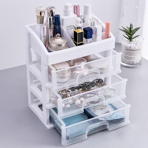 Storage Case Multi-Function Desktop Sundry Makeup Organizer Cosmetics Drawer Jewelry Storage Box Container Lipstick Holder