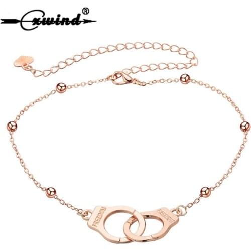 New Foot Bracelet Jewelry Anklet For Women Girls Sexy Ankle Leg Chain Charm Handcuff Beads Bracelet Fashion Beach Jewelry