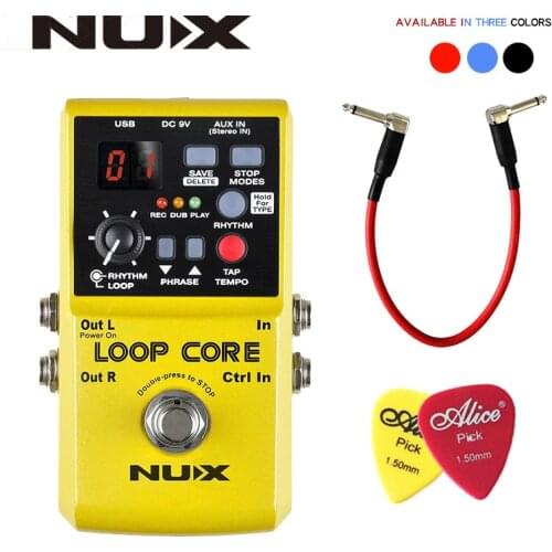 NUX Loop Core, Guitar Effect Pedal, Looper, 6 Hours Recording Time, 99 User Memories, Drum Patterns with TAP Tempo with gift