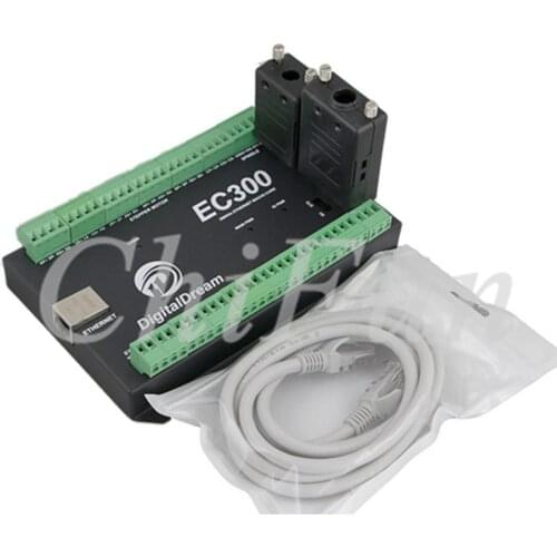 EC300 Ethernet 3/4/5/6 Axis Mach3 CNC Motion Control Card 300KHz 24VDC Support Standard MPG & Stepper / Servo Driver