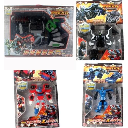 3 In 1 Transformations Robot Model Dragon Force Action Figures Toy Collection Super Flame Cannon Model Boys Toy Gift 5 Inch