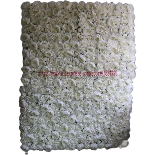 TONGFENG Ivory 10pcs/ lot Artifical silk rose peony flower wall wedding backdrop decoration Flower runner wedding decoration