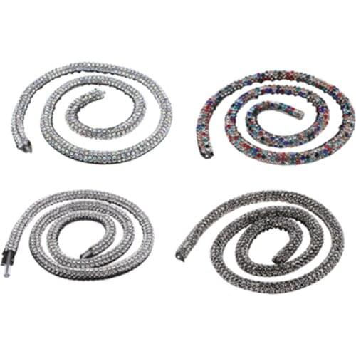 Iron on Crystal Trim Bar for Hairwear Belt Headwear Clothing Bracelet