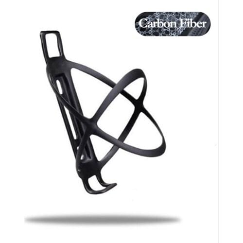 Bicycle Bottle Holder Cage Mount Carbon Fiber Glass MTB Black Shockproof Light Bike Accessories No Logo