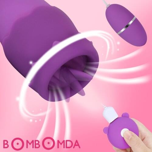 20 Mode Clitoris Licking Stimulator Tongue Vibrator Nipple Sucker Breast Enlarge Vibrator Sex Toys Vaginal Masturbator for Women