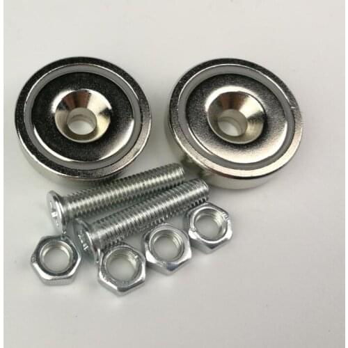 10pcs D25mm Super Powerful Neodymium Pot Magnet Strong M5 Multifunctional Fixed Suction Cup Magnets Cup Accessories