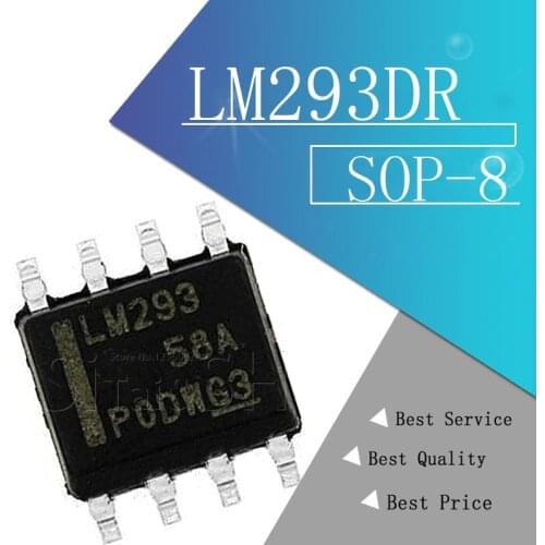 10pcs/lot LM293 LM293DR SOP-8 Comparators 2-36V Dual -25 to 85 deg C new original
