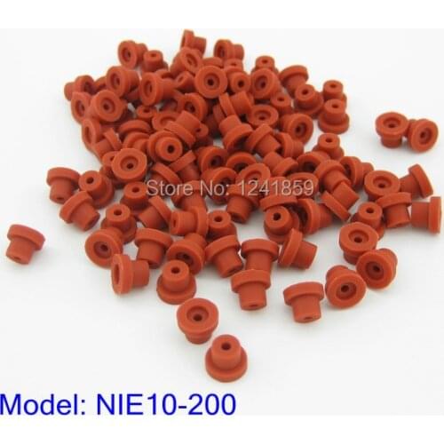 200pcs Red Silicon Half Grommets T Type For Tattoo Needles Supply NIE10-200