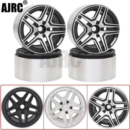 4pcs 2.2 Inch Metal Wheel Rim Hub Simulation RC Crawler Car Hub for for Traxxas TRX6 G63 G500 Axial SCX10 RR10 Wraith 90048