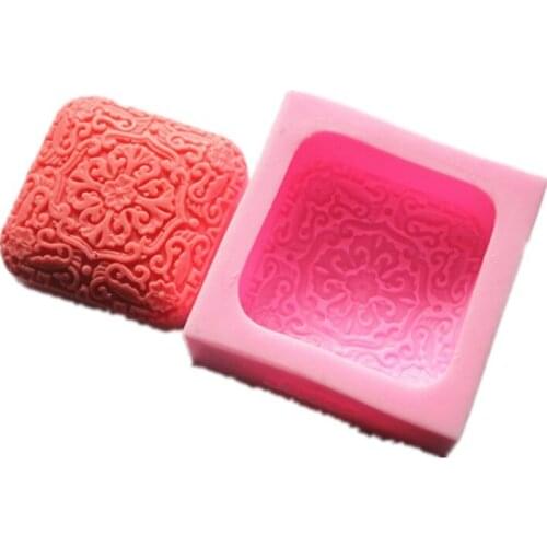 85*85*39mm Chinese Style Silicone Soap Molds Soap Making Molds Craft Art Mould