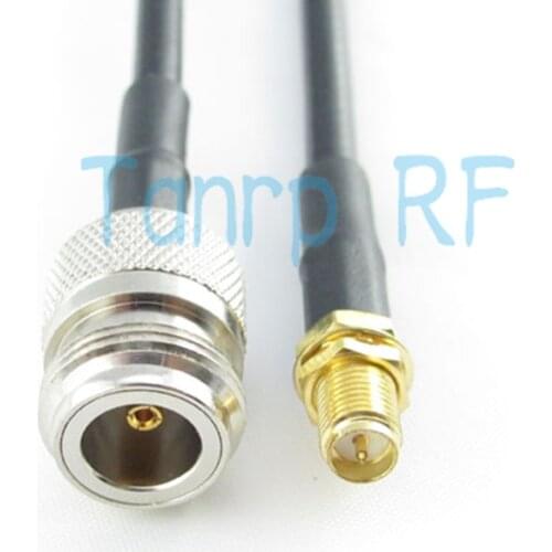 Freeshipping! 3feet N female jack to RP-SMA female jack RF Pigtail coaxial jumper cable 100CM RG58 Wholesale