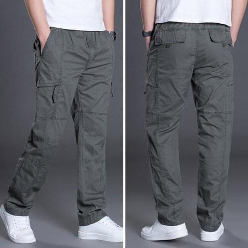 Summer Autumn Men Pants Casual Cotton Long Pants 2021 Straight Joggers Homme Big Size 6XL Business Work Breathable Trousers Men