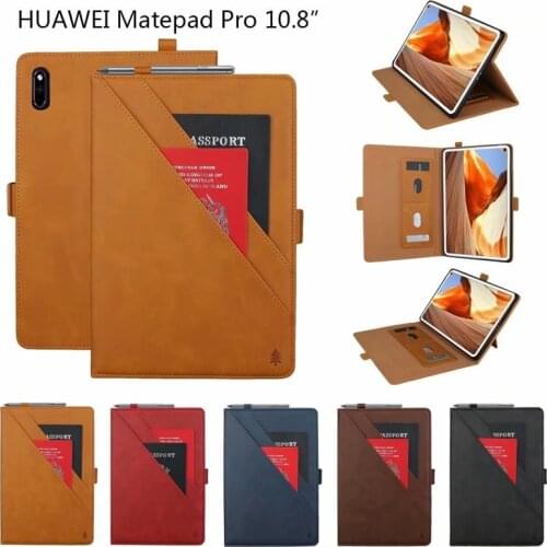 Case For Huawei Matepad Pro 10.8 MRX-W09 MRX-AL09 Cover Smart leather Card slot Stand Pouch Bags for Huawei Matepad Pro 10.8"