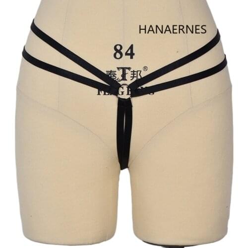 Fetish Leg Harness Sexy Black Body Harness Garter Belt Festival Rave Pole Dance Bondage Lingerie Gothic Fetish Bottom Thong