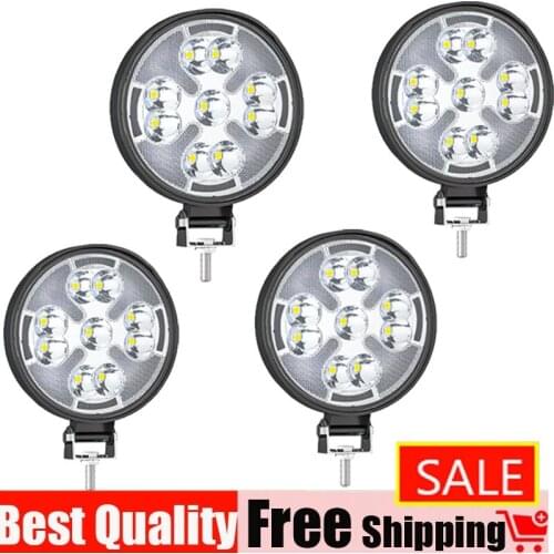 Round Auxiliary spotlight LED 3Inch Off-road Work Light With DRL Flash Strobe Fog Driving Light for Truck ATV SUV UTV