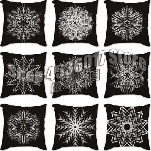 Fashion Simple Geometric Pillow Case Square Waist Throw Cushion Cover Pillowcase Sofa Car Living Room Decorative Home & Garden