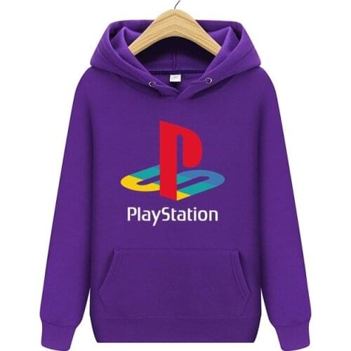 Youth PlayStation Logo Hoodies Mens PS4 Game Console Home TV Game Machine Hoodie Retro Popular Street Clothing Tops Sweatshirt