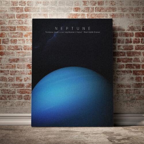 Solar System Neptune art Poster Canvas Wall Art Decoration prints for living Kid Children room Home bedroom decor painting