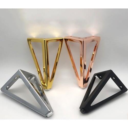 4PCS/Pack Wood Furniture Legs 15cm Sofa Legs Metal Couch Legs Table Replacement Legs for Cabinet Wardrobe Support Foot