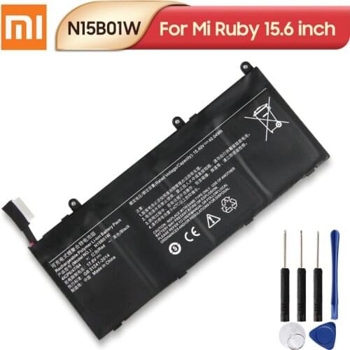 Original Replacement Laptop Battery N15B01W 40Wh For Xiaomi Mi Ruby 15.6 inch TM1703 TM1802-AD/N/C