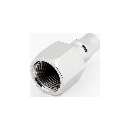 PF-30 3/8"PT Female Thread Metal Pipe Fittings Air Quick Coupler Silver Tone