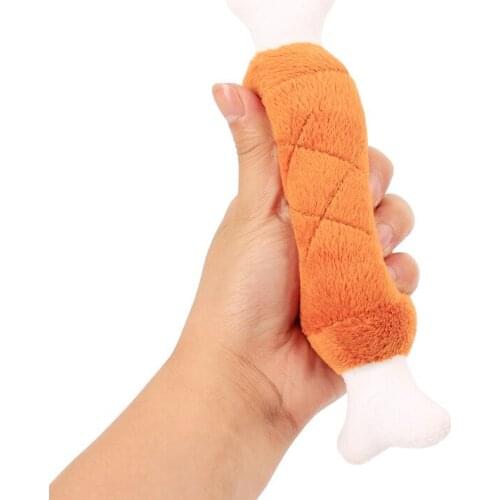 Plush Toy For Children Bone Shape BB Sound Outdoor Pet Toys DS29