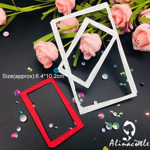 Die Cut Metal Cutting 2pc Scratch Frame Alinacraft DIY Scrapbooking Album Papercraft Handmade Card Stencil Art Cutter Punch Die