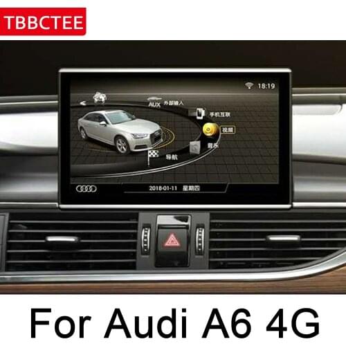Android 9.0 4+64 For Audi A6 C7 2011~2018 MMI Car Android GPS Navigation radio stereo multimedia player touch screen WIFI