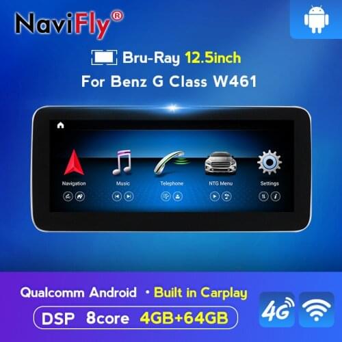 Eight core 12.5'' 10.25'' Anti-glare Car Multimedia player for Mercedes Benz G Class W461 2012-2015 with 4G LTE wifi IPS