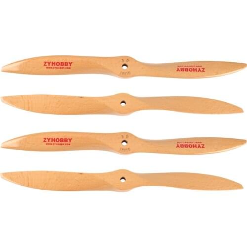 Flight Model Fixed Wing Airplane Wood 3D Propeller Gasoline Prop CCW 19x10