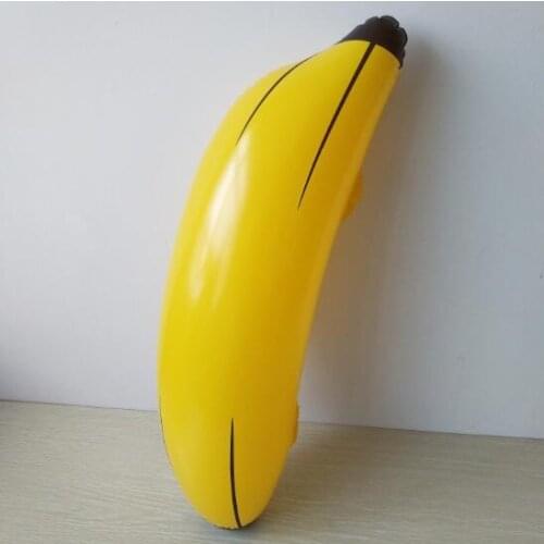 100pcs Creative Inflatable Big Banana 68cm Blow Up Pool Water Toy Kids Children Fruit Toys Party Decoration