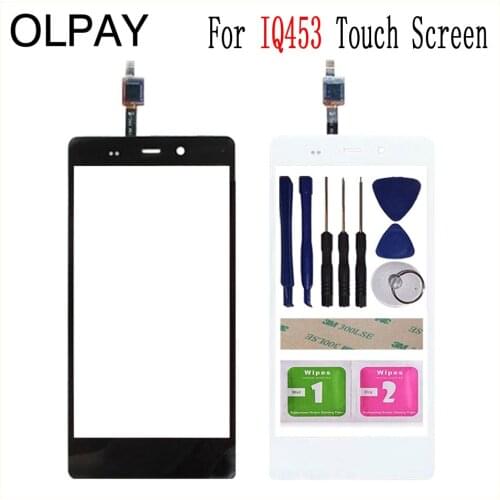 5.0'' For Fly IQ453 Touch Screen Digitizer Panel Repair Parts Touch Screen Front Glass Lens Sensor Free Adhesive And Wipes