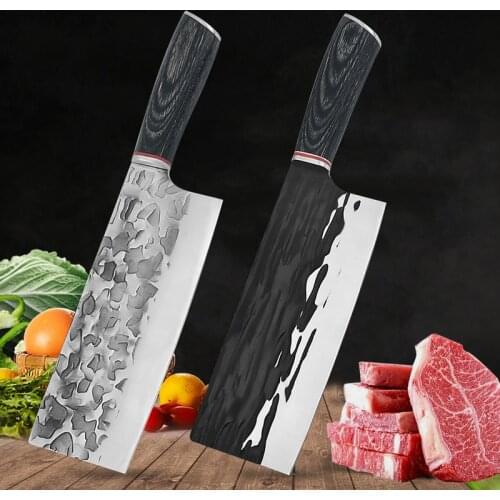 7" Forged Kitchen Chef Knives Stainless Steel Meat Chopping Cleaver Knife Vegetables Slicer Butcher Knife Kitchen Accessories