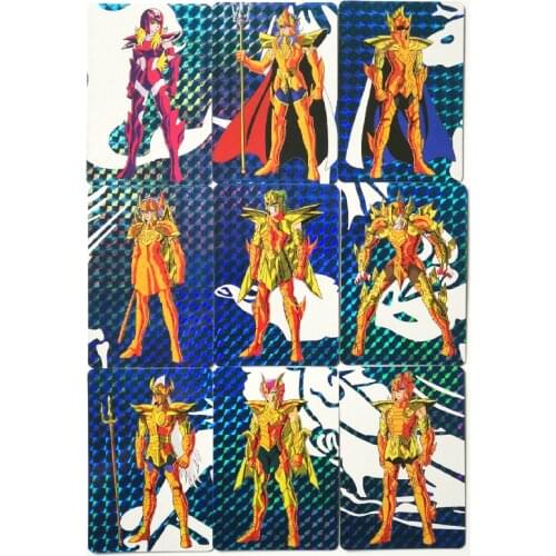 9pcs/set Saint Seiya Sea Fighter Toys Hobbies Hobby Collectibles Game Collection Anime Cards