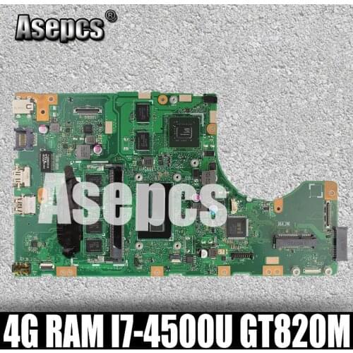 Asepcs TP550LD Laptop motherboard For Asus TP550LD TP550LA TP550L TP550 Test original mainboard DDR3L 4G RAM I7-4500U GT820M