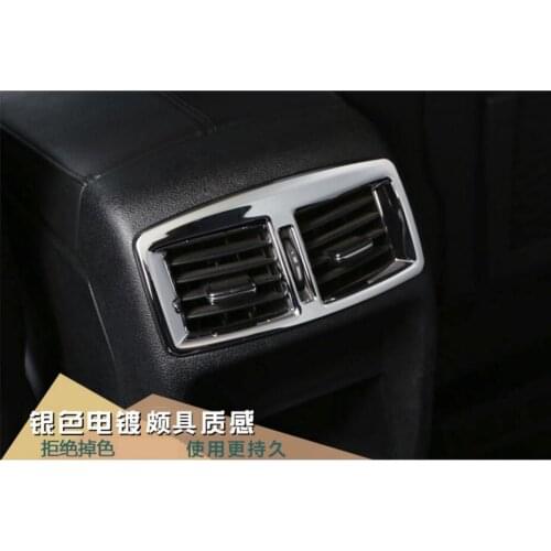 Yimaautotrims Auto Accessory Rear Air Conditioning AC Outlet Vent Cover Trim 1 Pcs ABS Fit For Peugeot 3008 2014 2015 2016