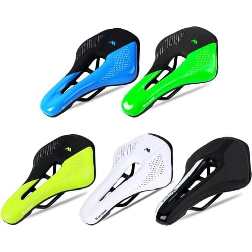 WEST BIKING Hollow Cycling Sport PU Leather Saddle Front Seat Mat Cushion Soft Thickened Mountain Road Bike Accessories