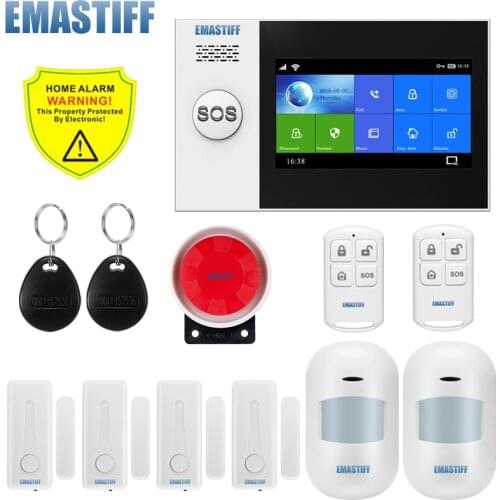 PG-107 Wireless Home WIFI GSM Home Security With Motion Detector Sensor Burglar Alarm System APP Control
