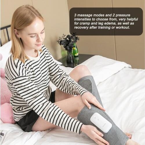 Rechargeable Leg Massager Wireless Air Compression Calf Massager for Circulation and Muscles Relaxation Universal for Both Legs