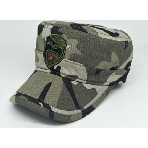 Europe America Hot Sell Camouflage Embroidery Logo Military Hats Spring Summer Brand Snapback Cotton Army Caps For Women And Men