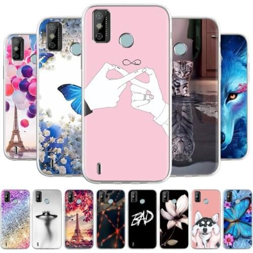 For Tecno Spark 6 GO Case Shockproof Soft silicone TPU Back Cover For Tecno Spark 6 Go Phone Cases Spark6 GO Case Cute Cartoon