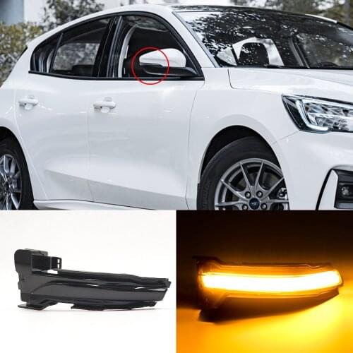 CSCSNL 2PCS For Ford Focus 4 MK4 LED Dynamic Turn Signal Blinker Sequential Side Mirror Indicator Light 2019 2020