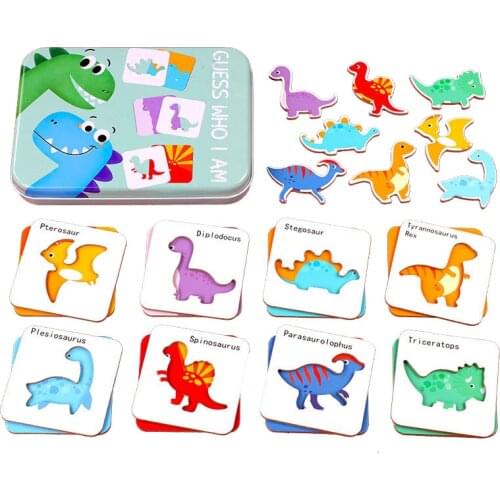 Baby Toys 0 12 Months Wooden Puzzle 3D Cognitive Cards Matching Game Toddler Animal Traffic Kids Baby Early Educational Toys